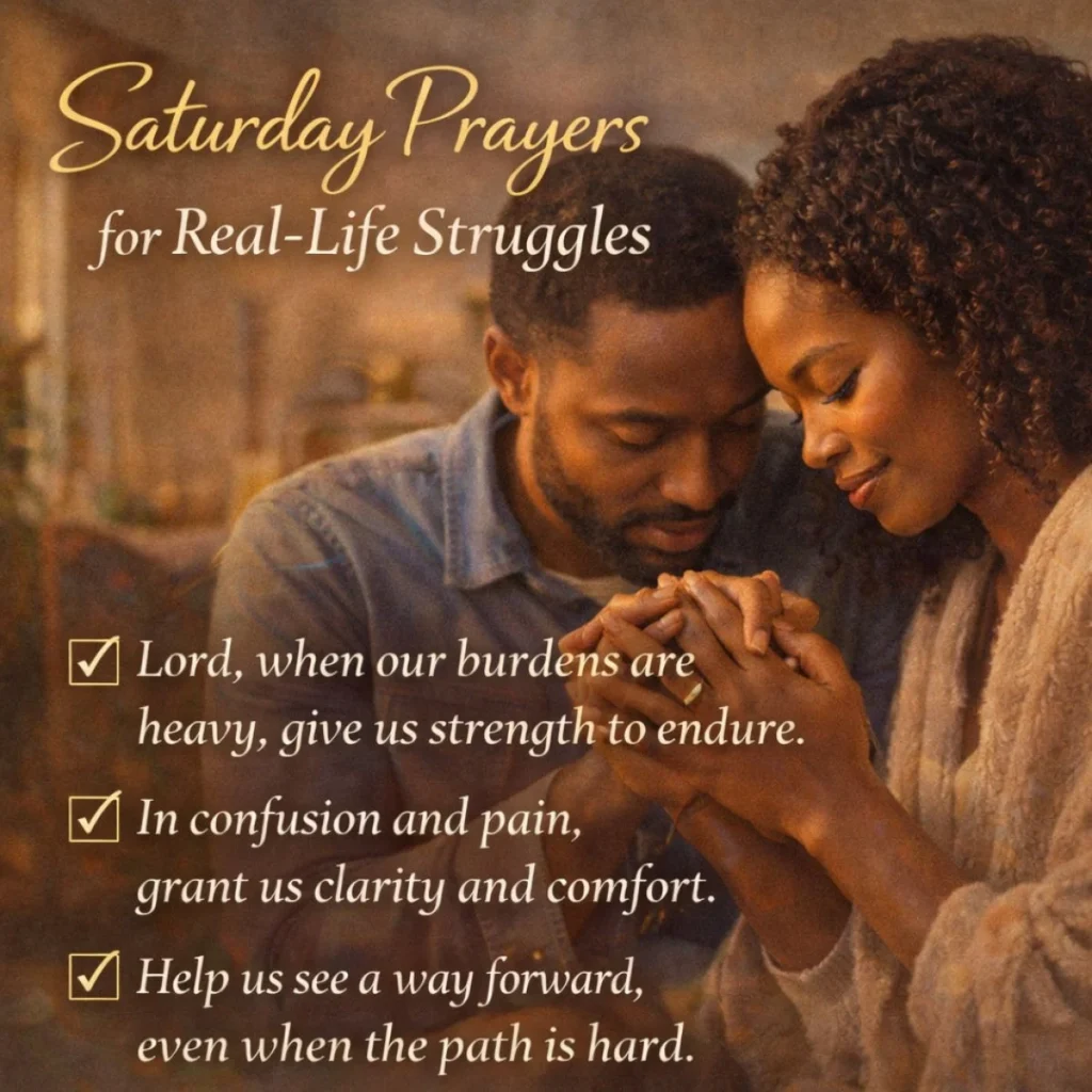 african american saturday prayers gif couple praying together for strength guidance and real life struggles