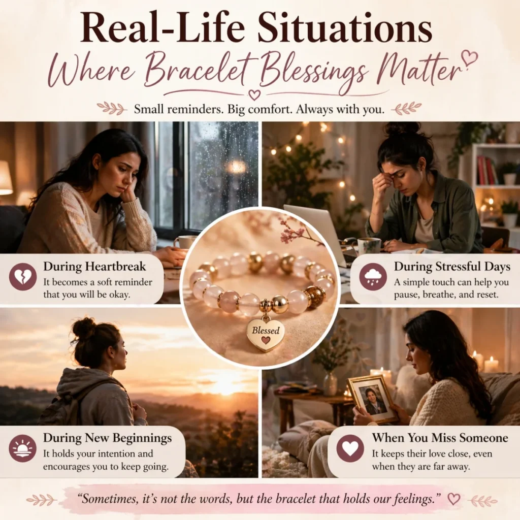 bracelet blessings in real life moments offering comfort during stress love healing and emotional support