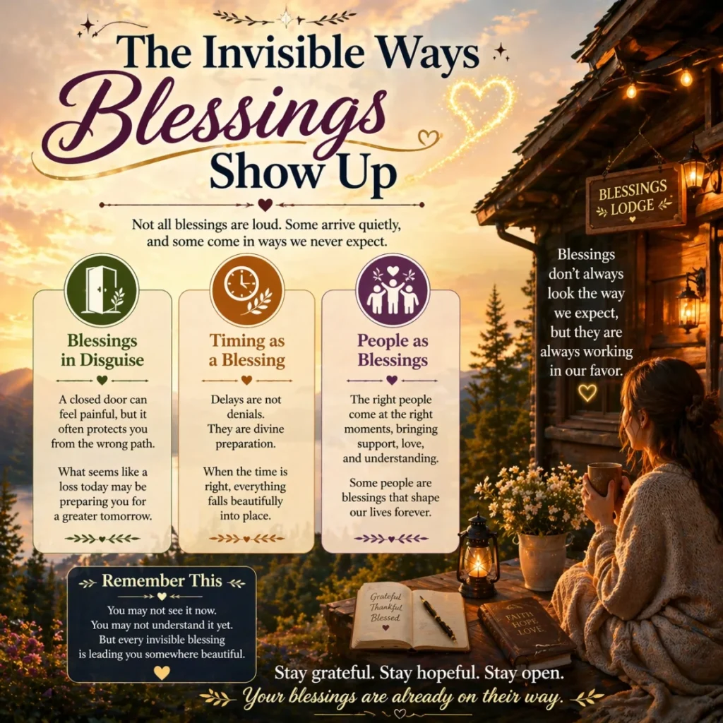 invisible blessings in nature with soft light glowing path and peaceful spiritual atmosphere