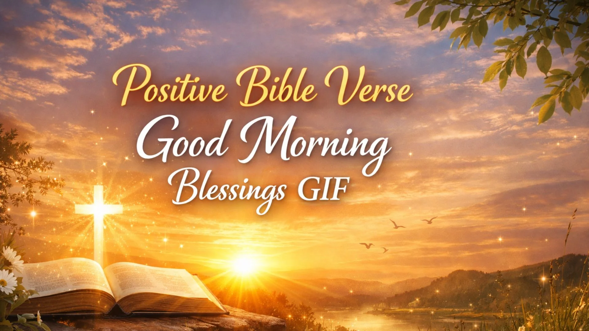 Positive Bible Verse Good Morning Blessings GIF