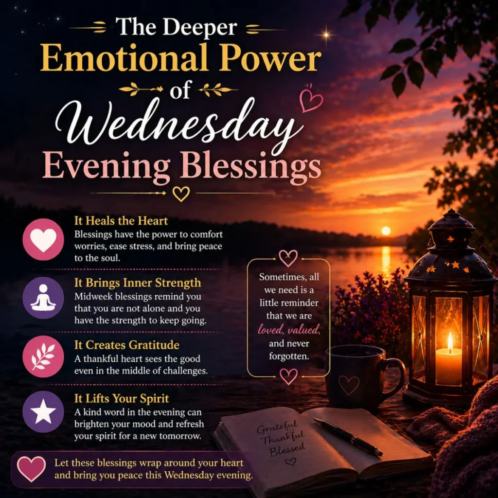 wednesday evening blessings sunset lake with candle and journal emotional healing and inner peace