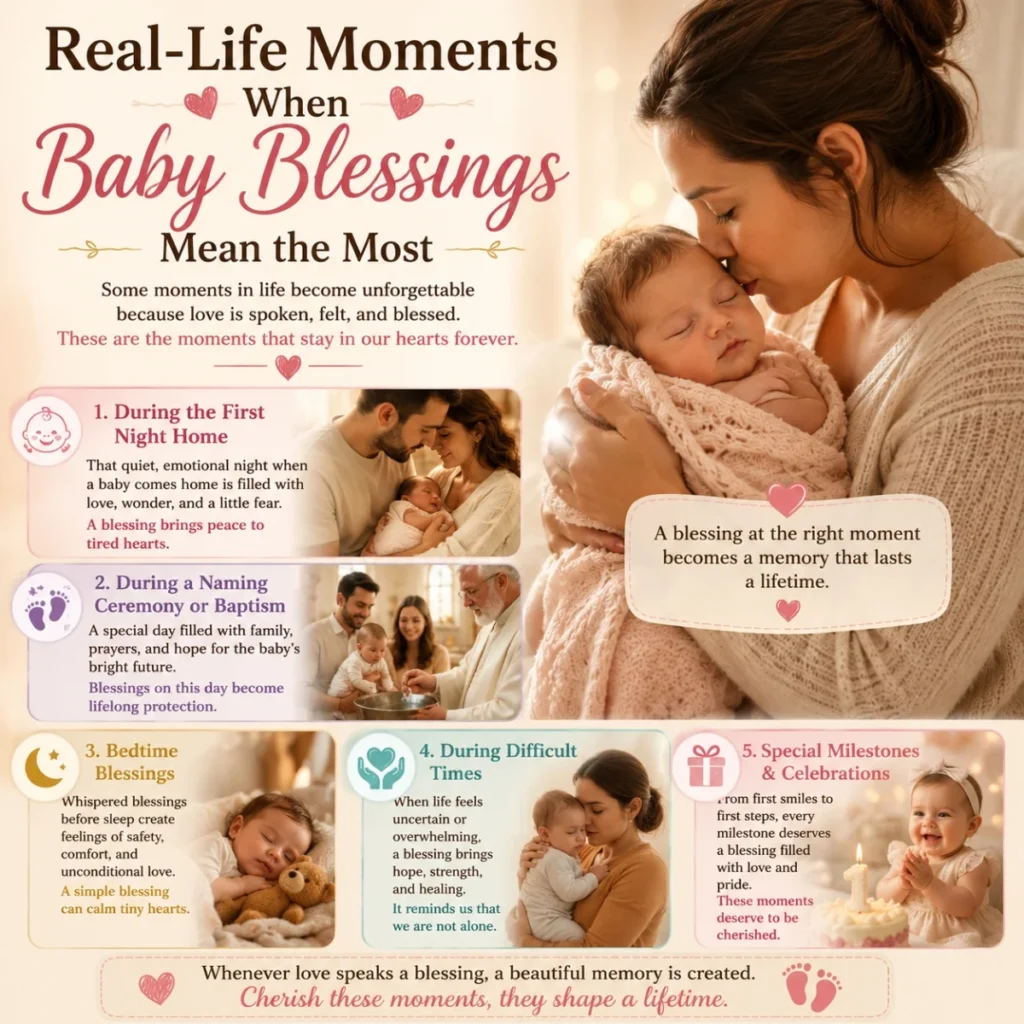 Mother holding newborn showing real-life moments when baby blessings mean the most