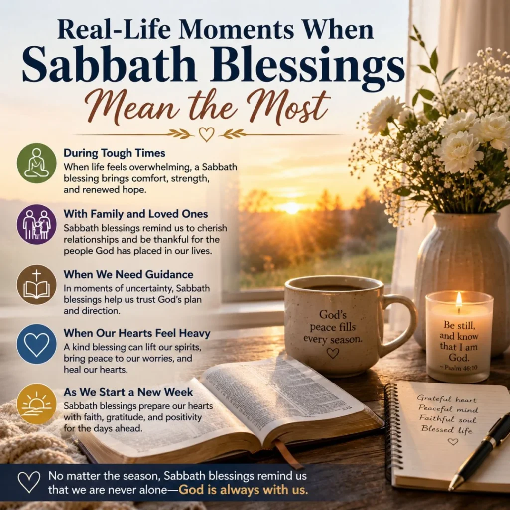 Real-life Sabbath blessings image showing faith, comfort, and peace during life's meaningful moments