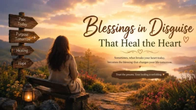 Peaceful spiritual sunrise symbolizing blessings in disguise healing a broken heart with hope and emotional light