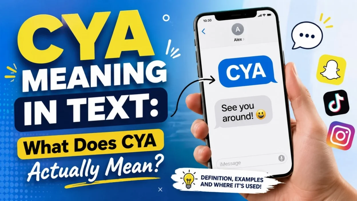 CYA meaning in text explained with texting and social media examples