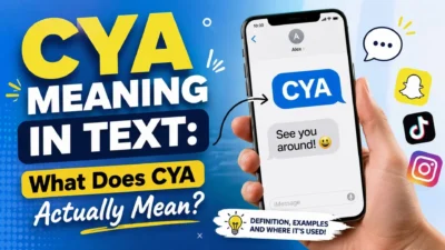 CYA meaning in text explained with texting and social media examples