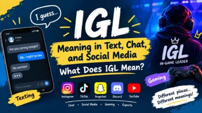 IGL meaning in text, chat, social media, and gaming explained