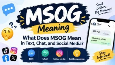 MSOG meaning explained in text, chat, and social media
