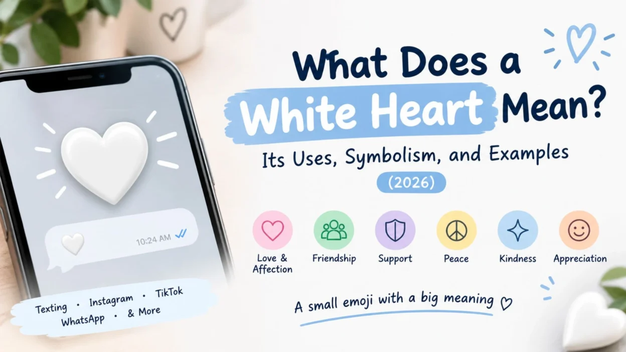 What Does a White Heart Mean? Uses, Symbolism, and Examples